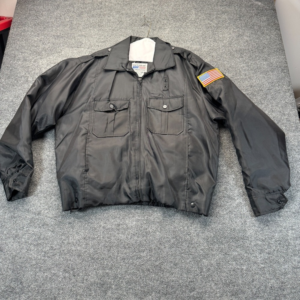 Tact Squad 9001 Men's SMALL Black Tactical Security Duty Bomber Jacket